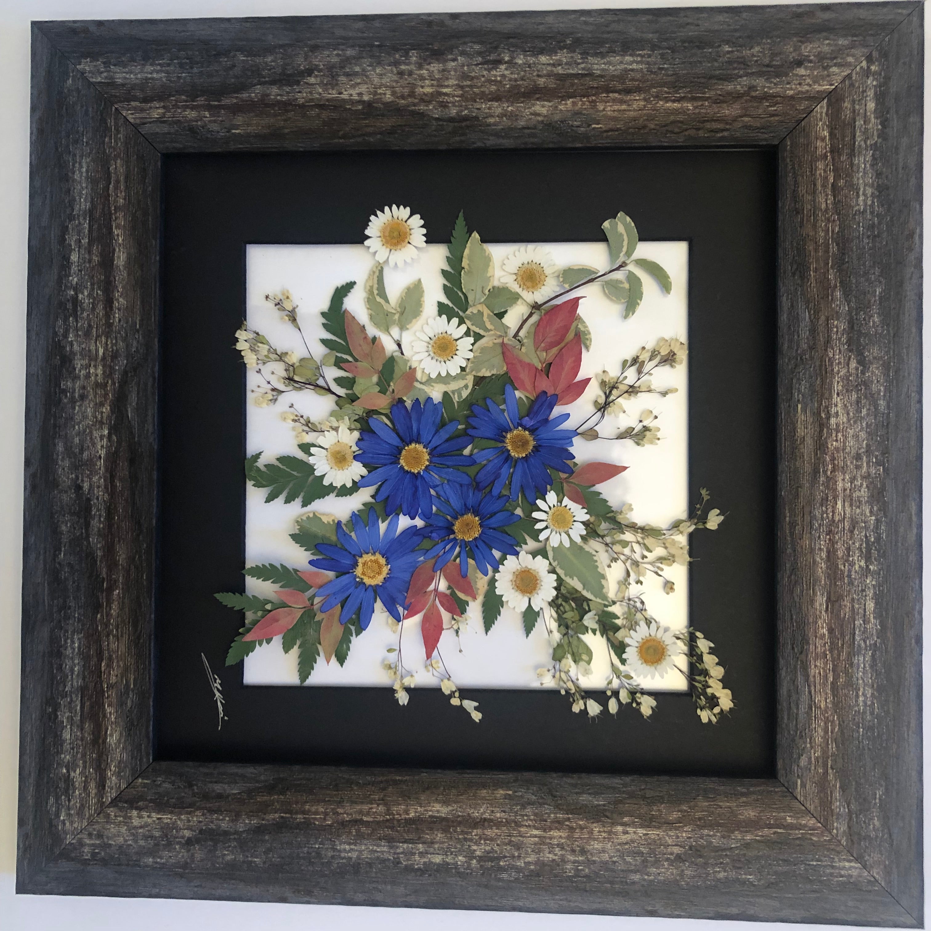 Blue Flower – Real Flower Art