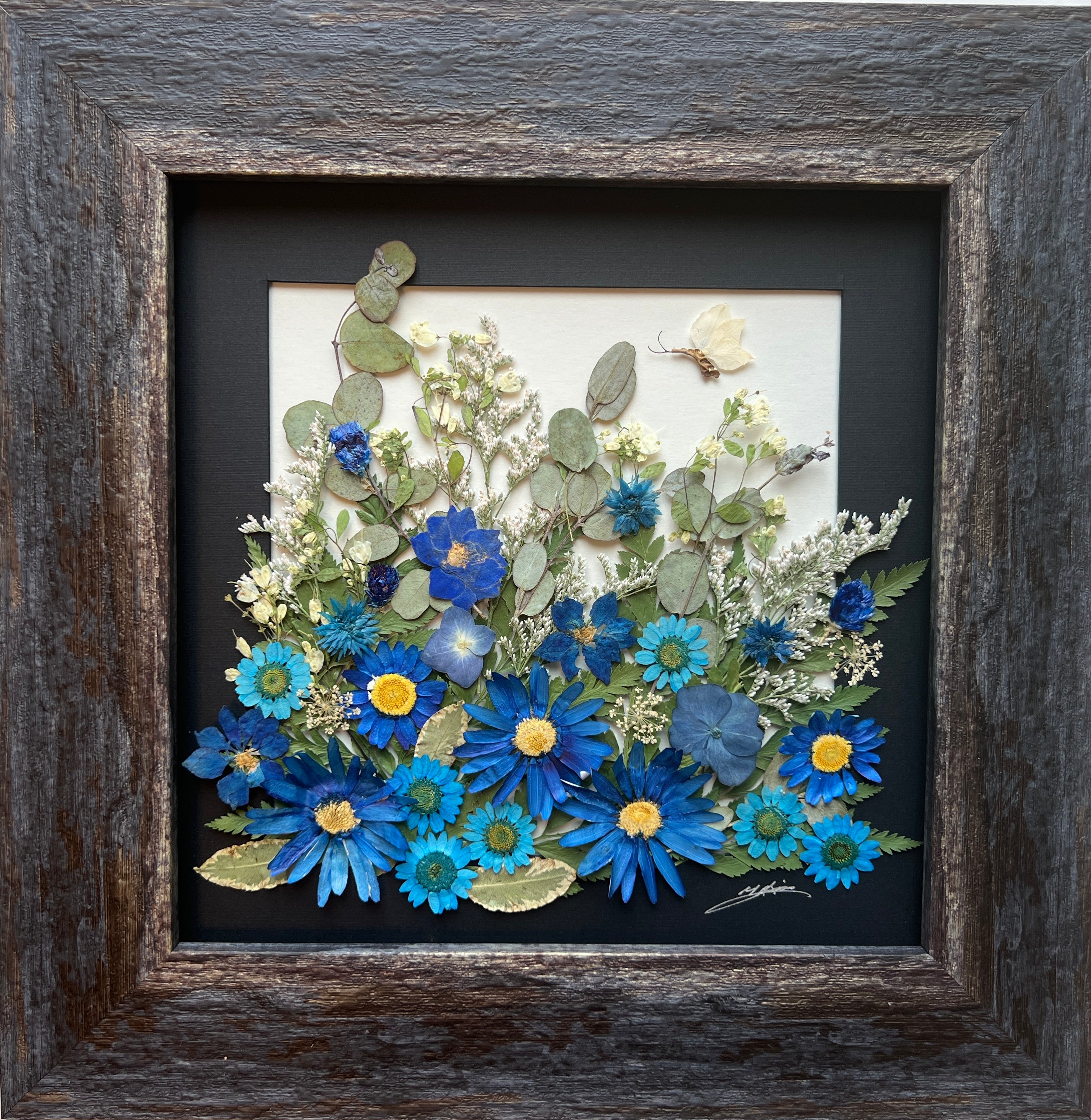 Blue Flower – Real Flower Art