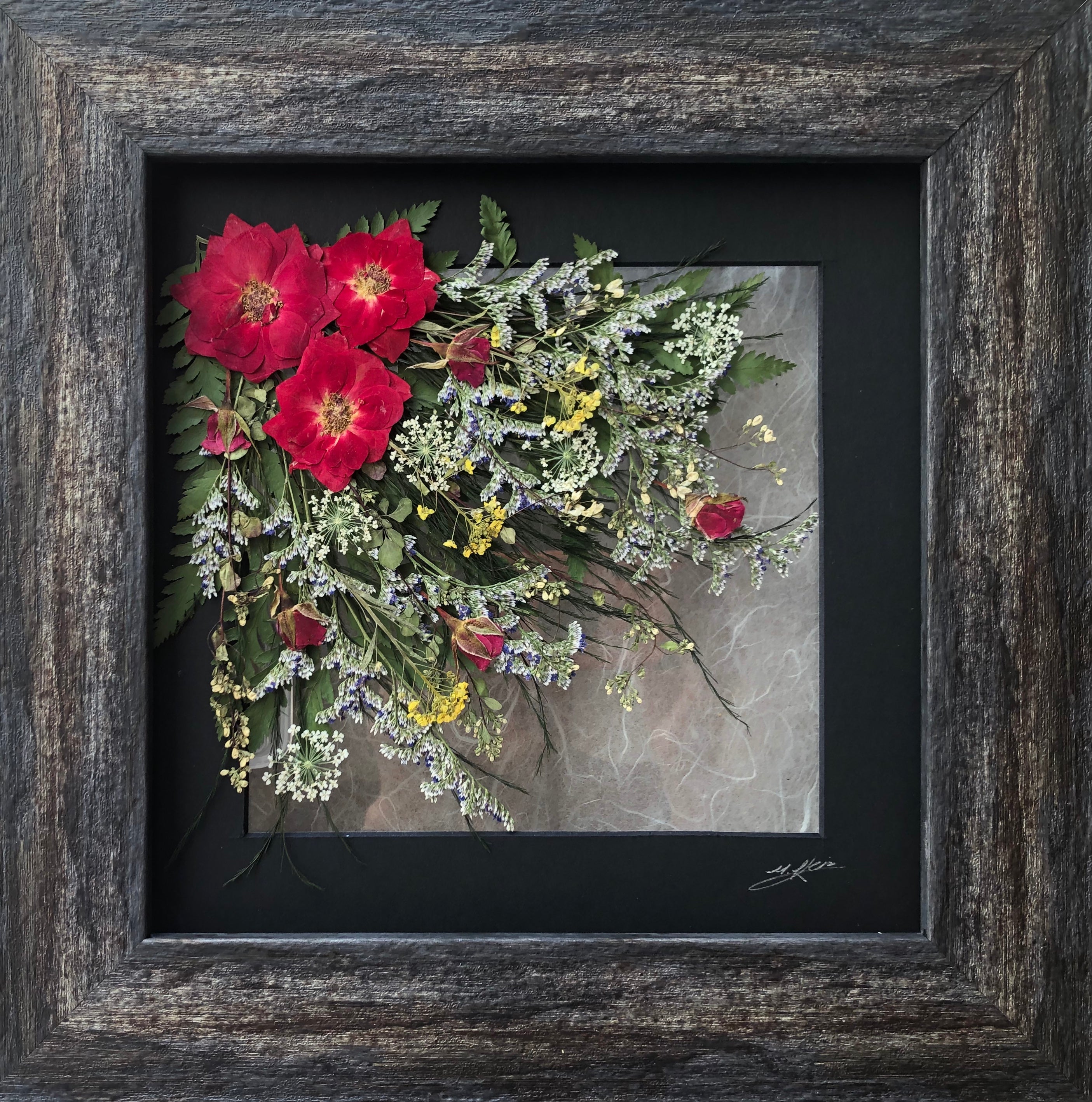 Red Flower – Real Flower Art