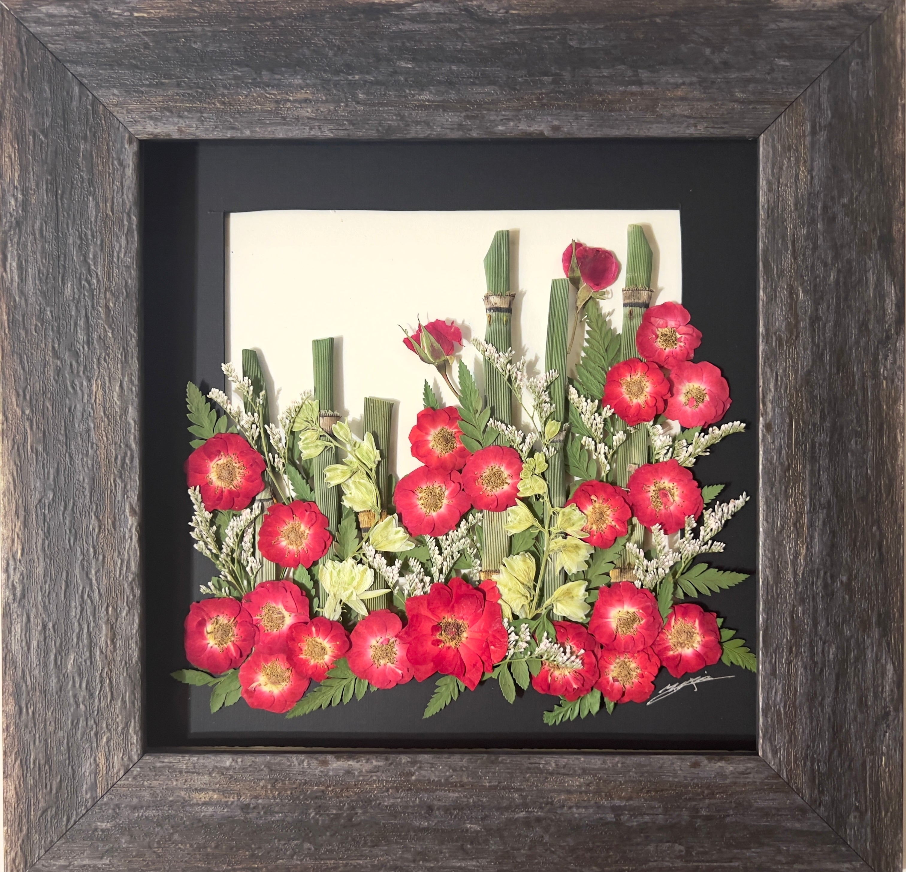 Red Flower – Real Flower Art